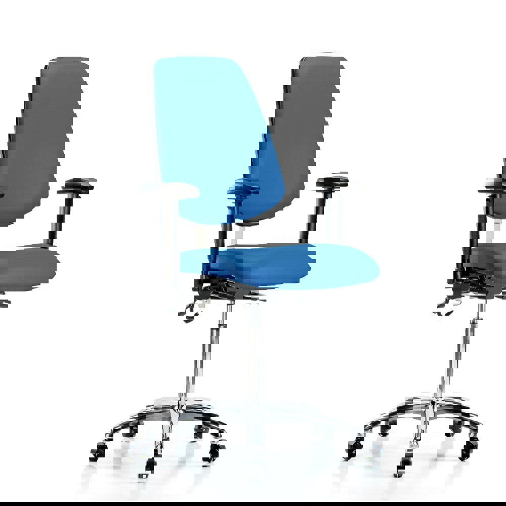 Task Chair: ESD Vinyl, Blue