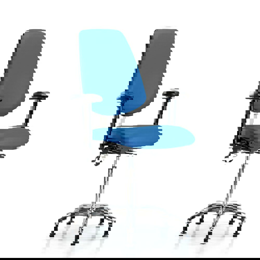 Task Chair: ESD Vinyl, Blue