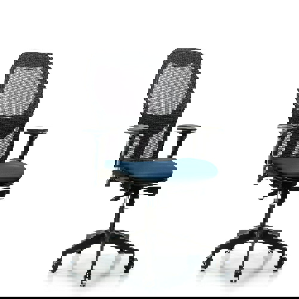 Task Chair: Vinyl, Marine Blue