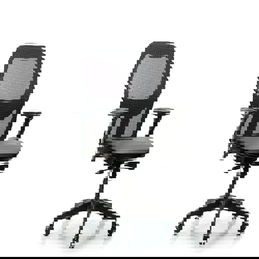 Task Chair: Vinyl, Sterling