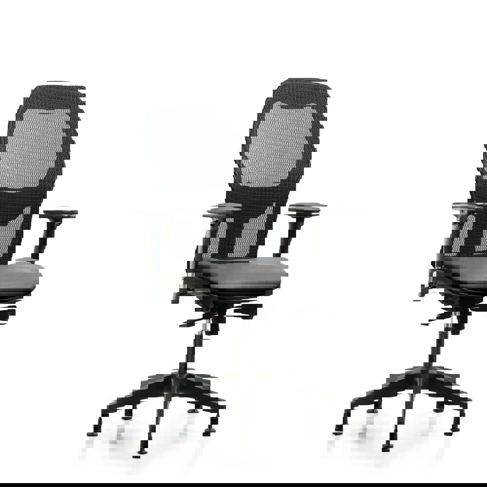 Task Chair: Vinyl, Sterling