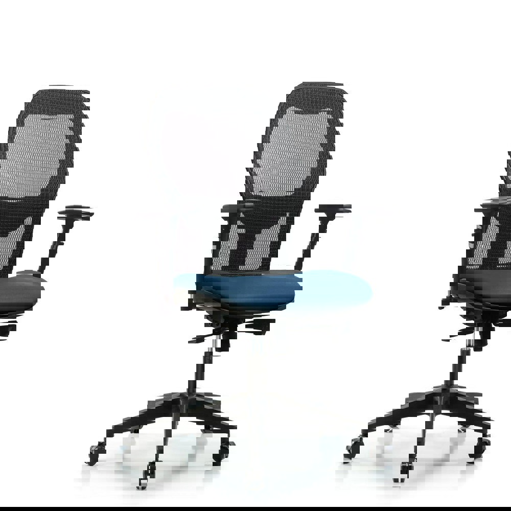 Task Chair: Vinyl, Marine Blue