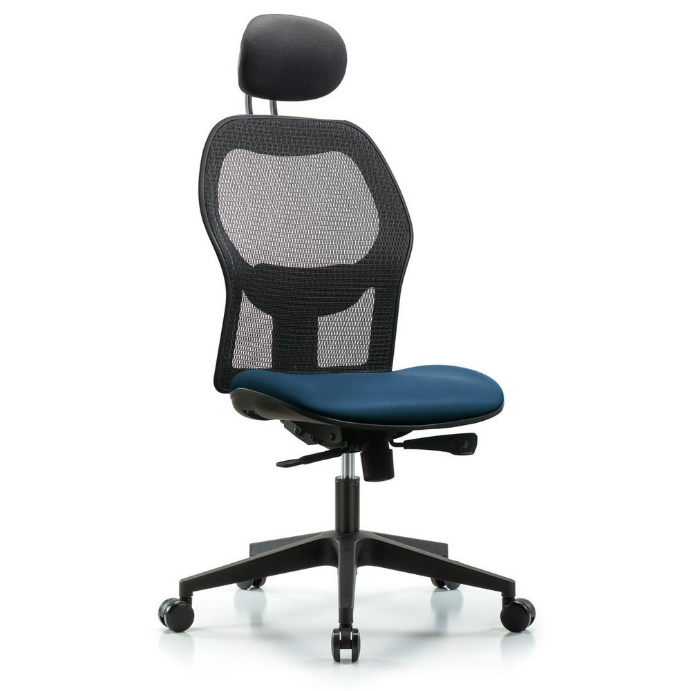 Task Chair: Vinyl, Marine Blue