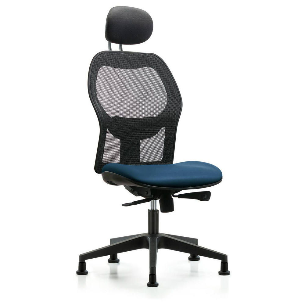Task Chair: Vinyl, Marine Blue