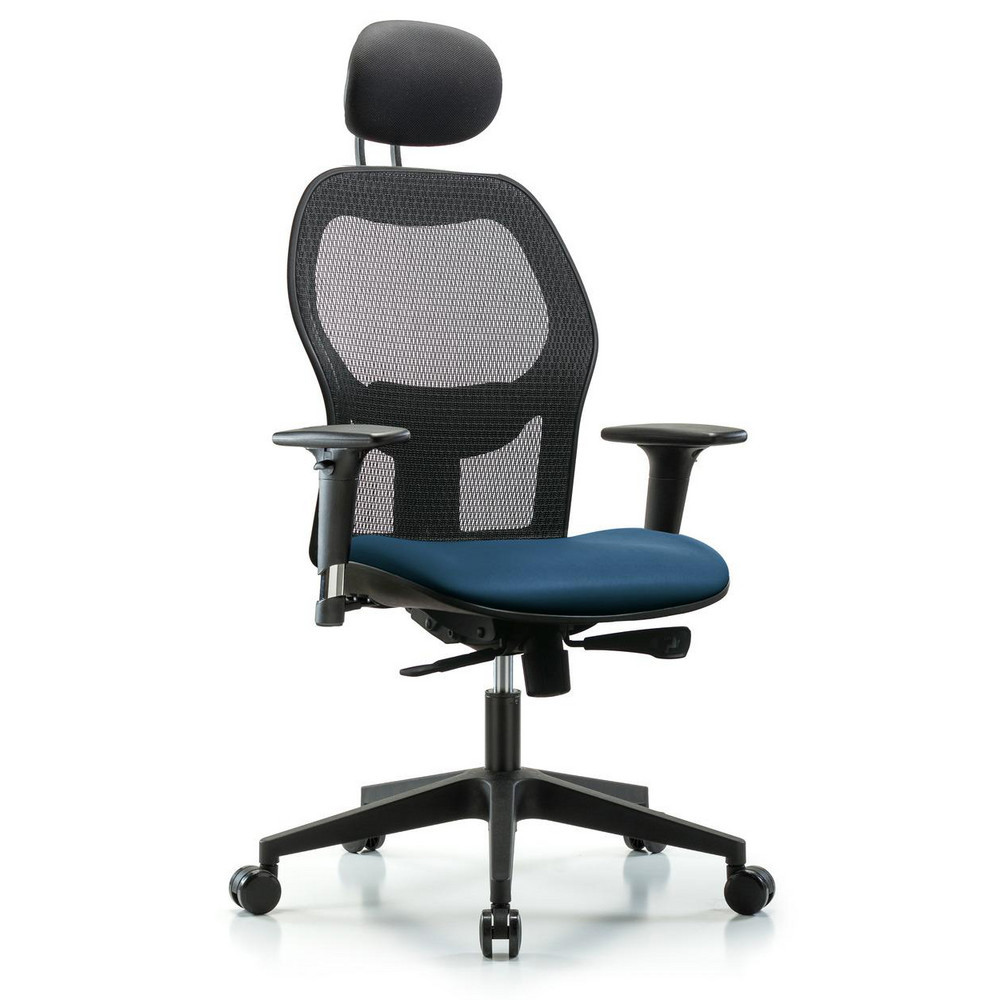Task Chair: Vinyl, Marine Blue