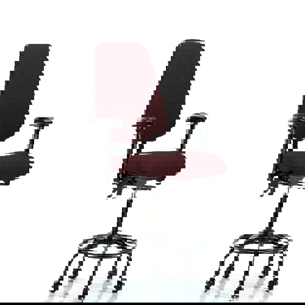 Task Chair: Olefin, Burgundy