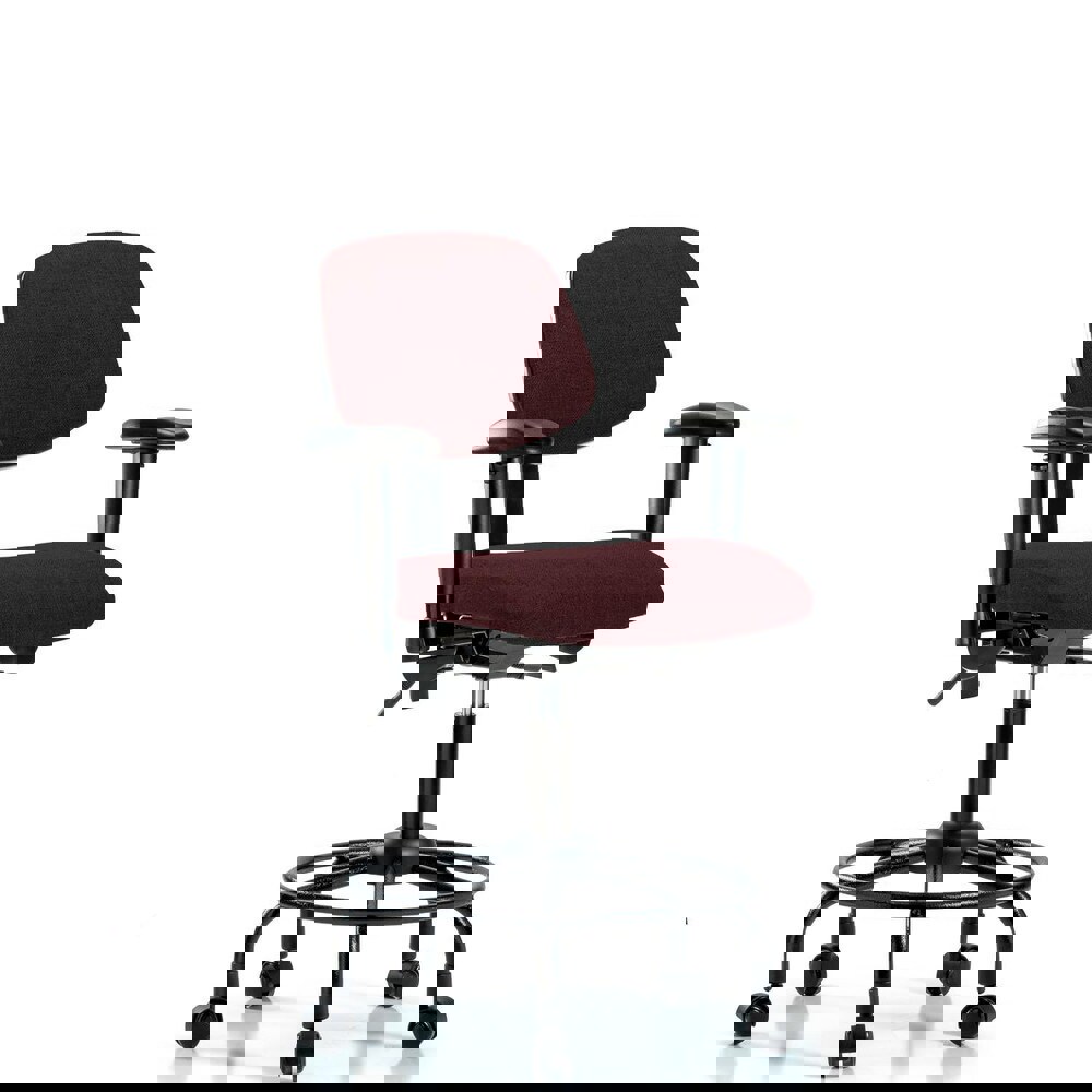 Task Chair: Olefin, Burgundy