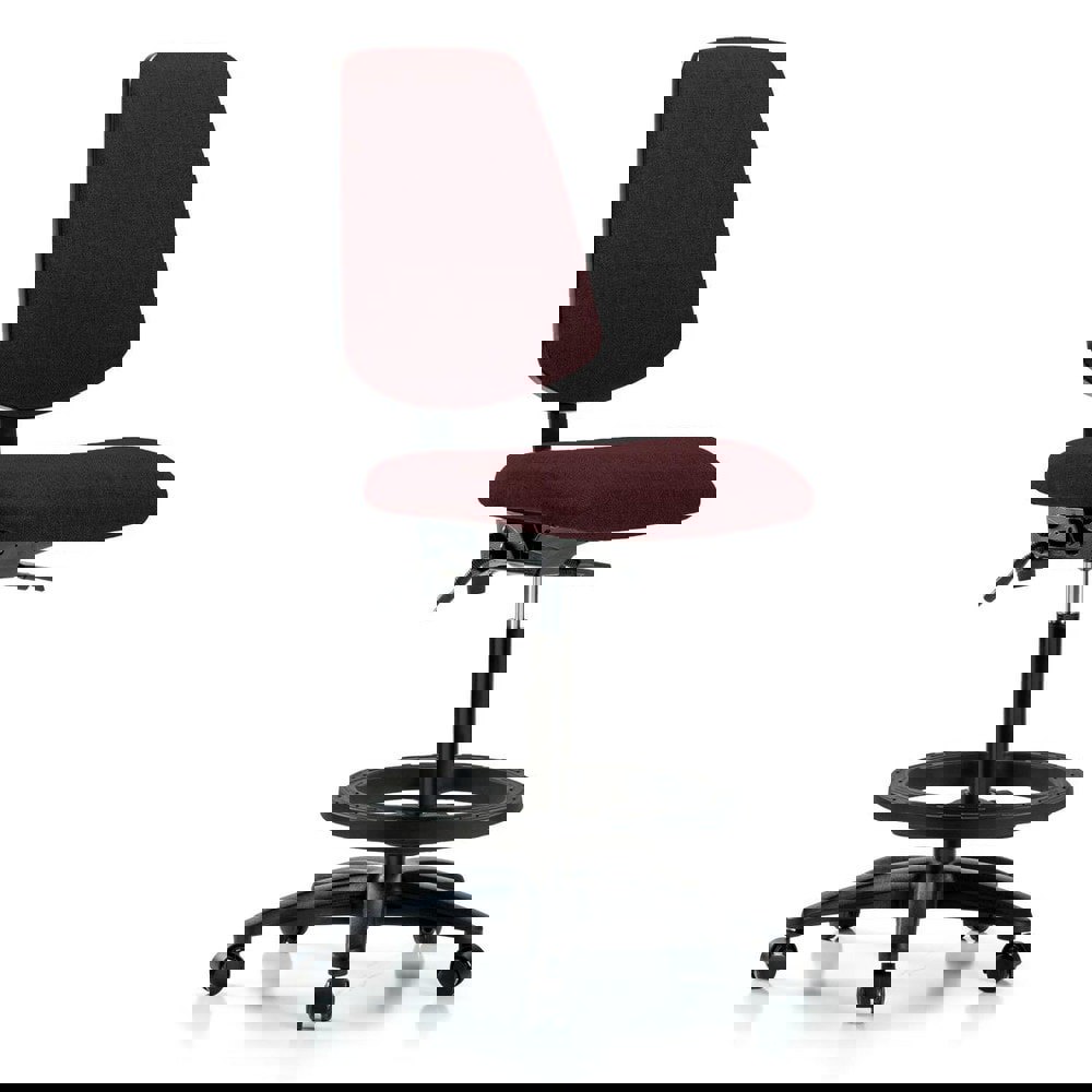 Task Chair: Olefin, Burgundy