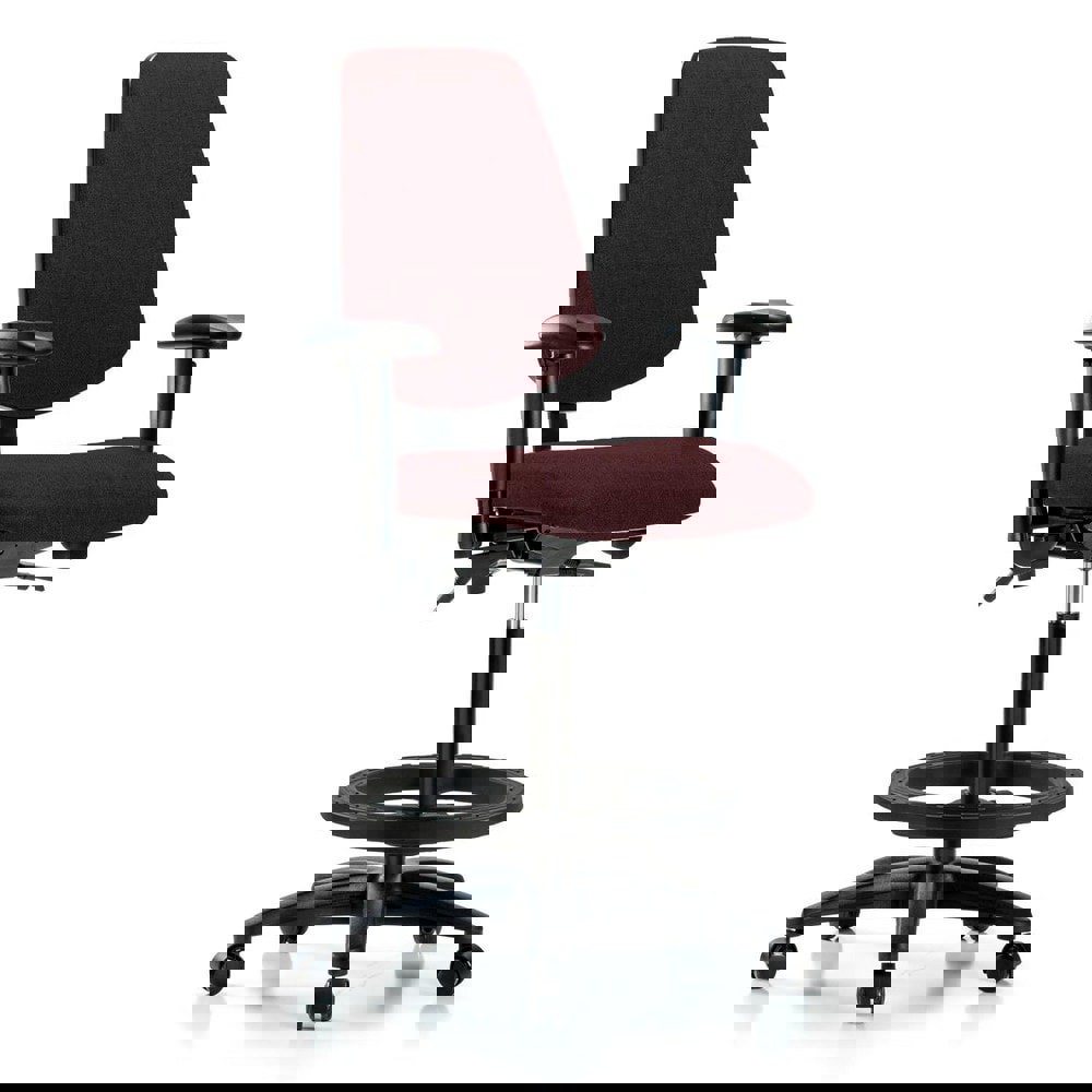 Task Chair: Olefin, Burgundy