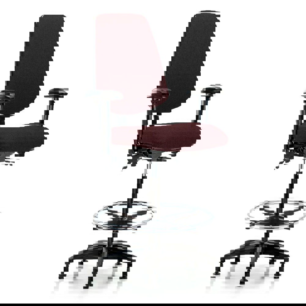 Task Chair: Olefin, Burgundy