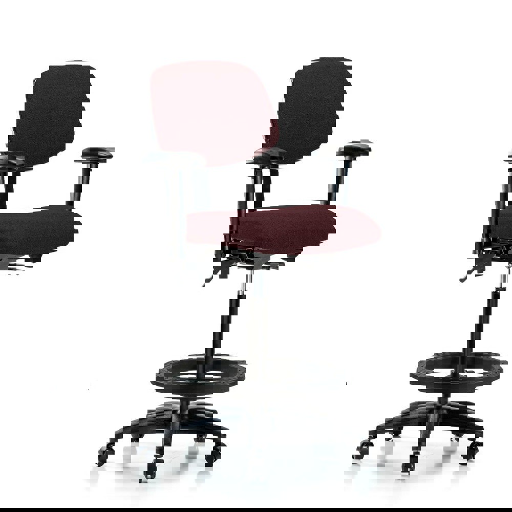 Task Chair: Olefin, Burgundy