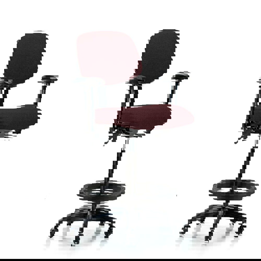 Task Chair: Olefin, Burgundy