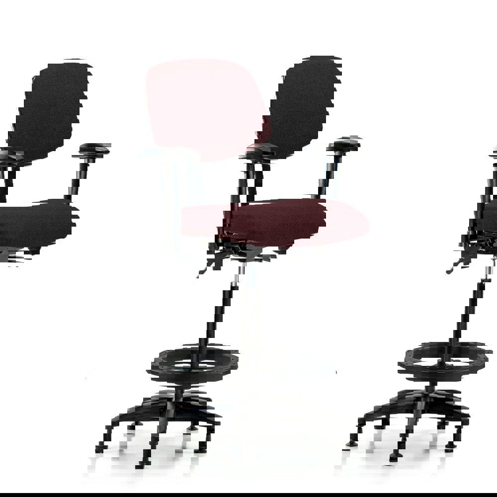 Task Chair: Olefin, Burgundy