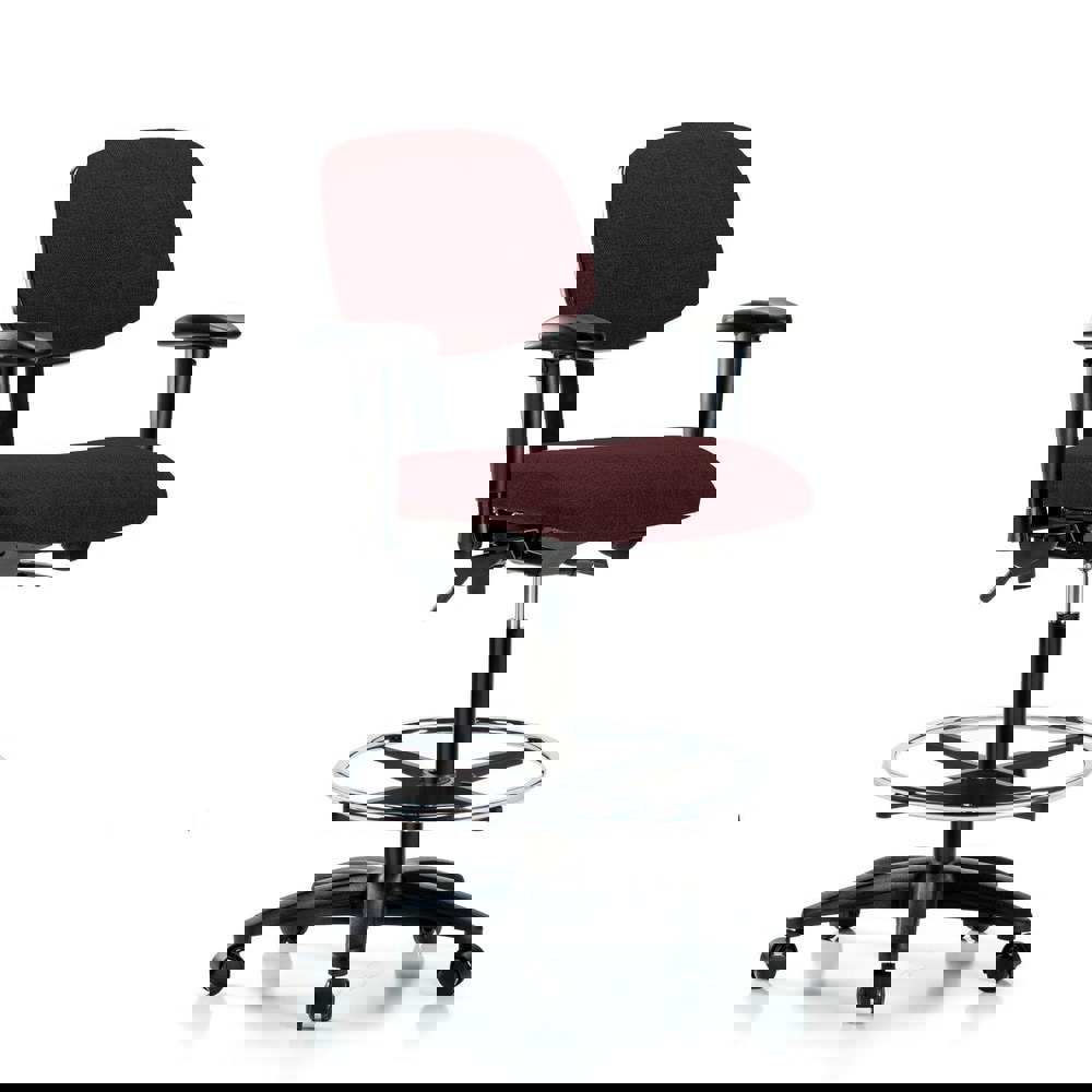 Task Chair: Olefin, Burgundy