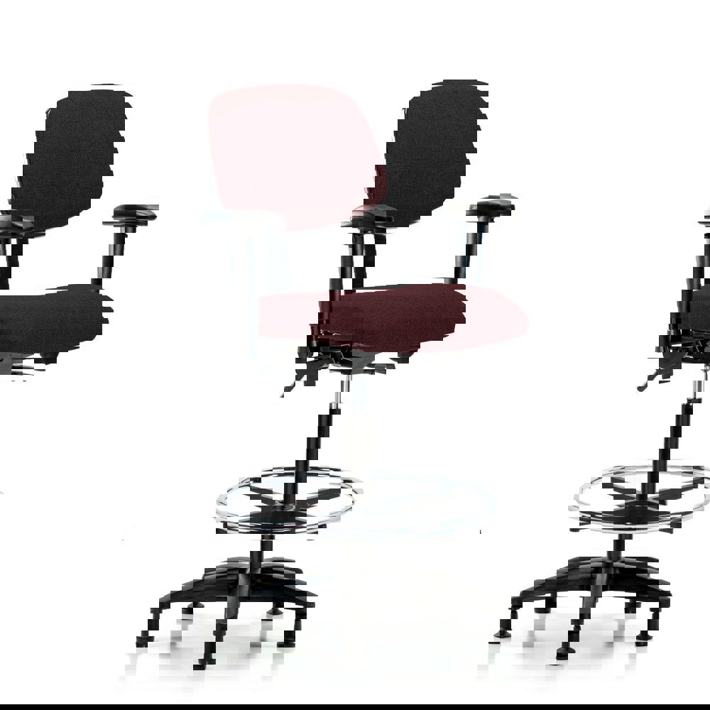 Task Chair: Olefin, Burgundy