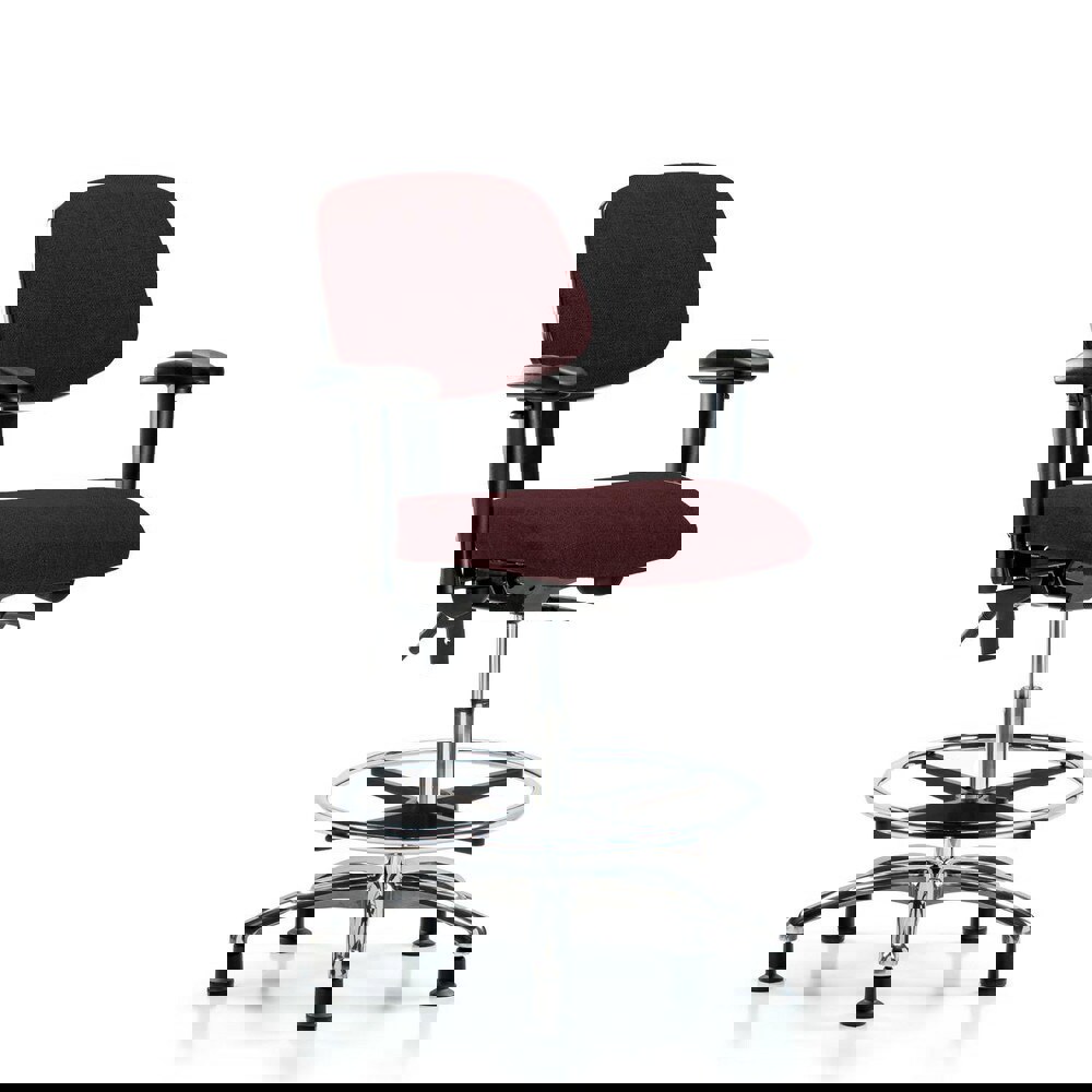 Task Chair: Olefin, Burgundy