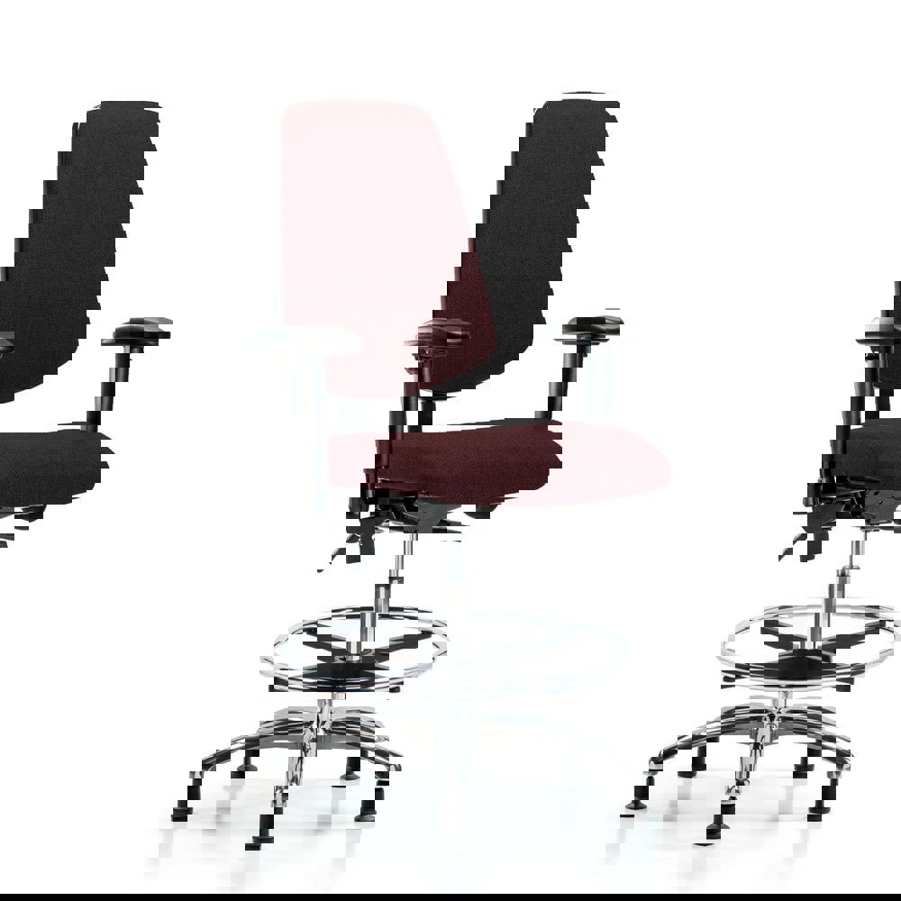 Task Chair: Olefin, Burgundy