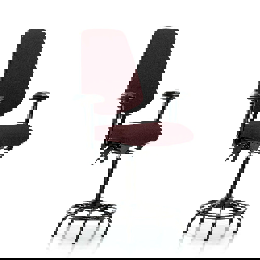 Task Chair: Olefin, Burgundy