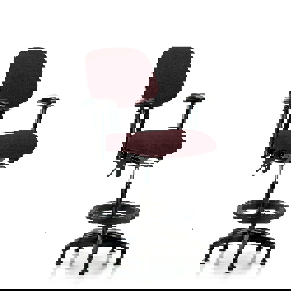 Task Chair: Olefin, Burgundy