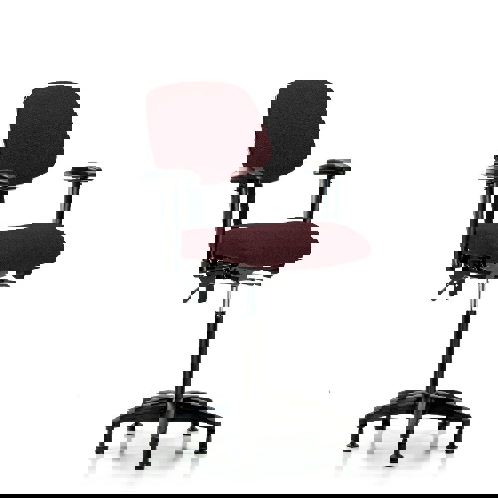 Task Chair: Olefin, Burgundy