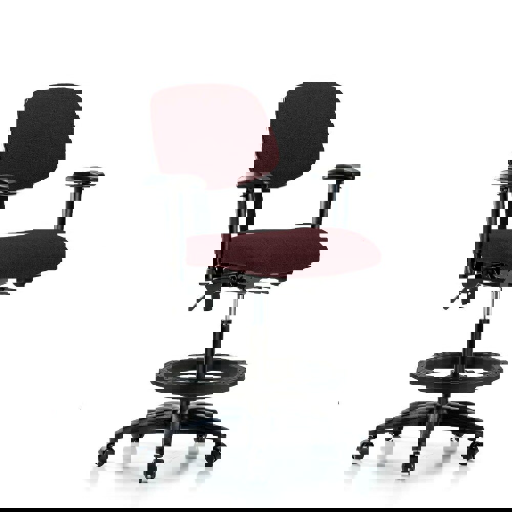 Task Chair: Olefin, Burgundy