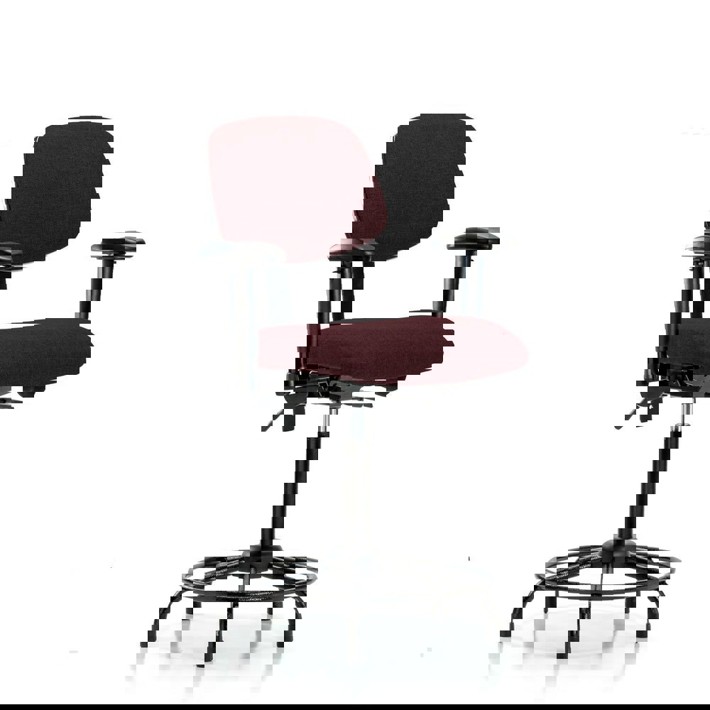 Task Chair: Olefin, Burgundy