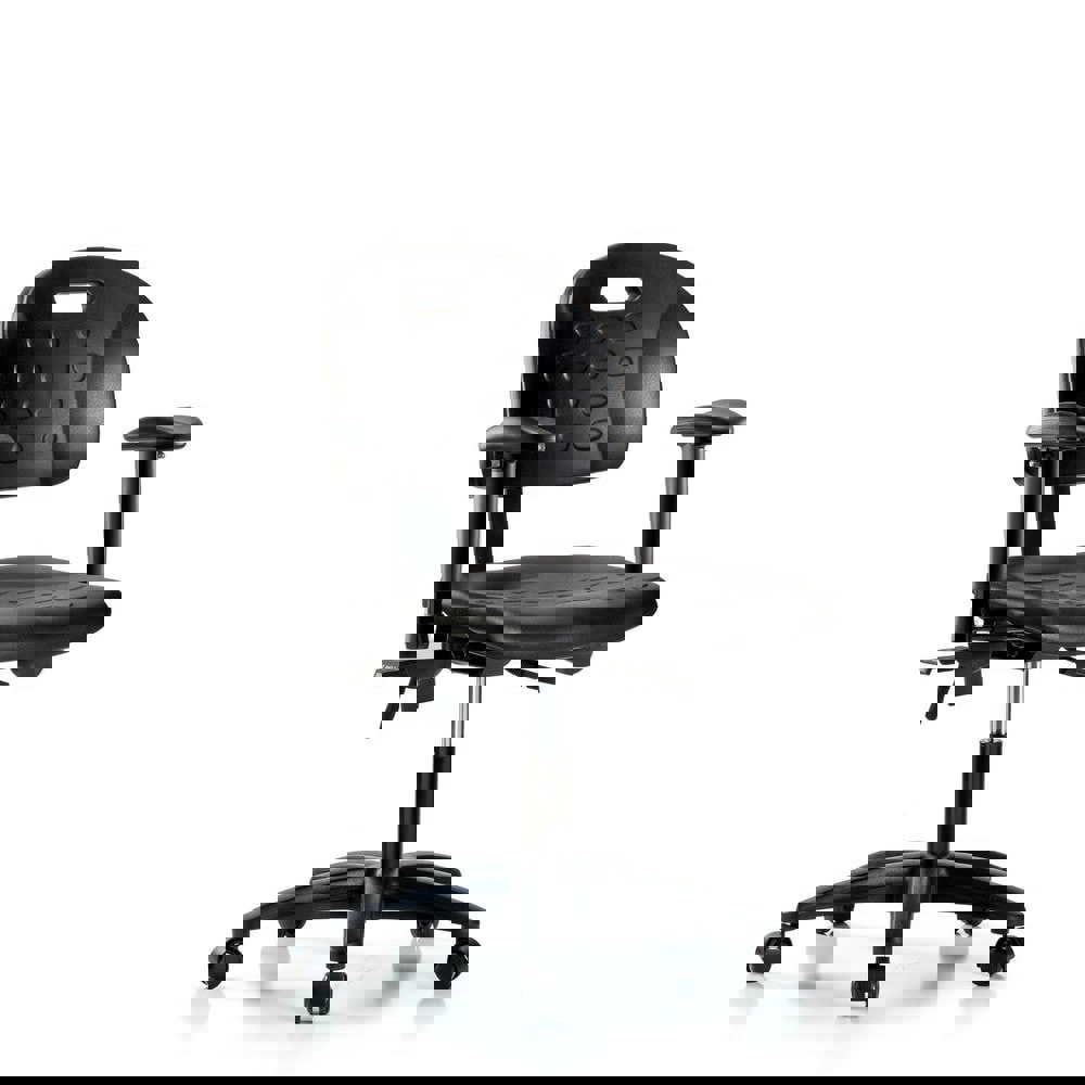 Task Chair: Polyurethane, Black