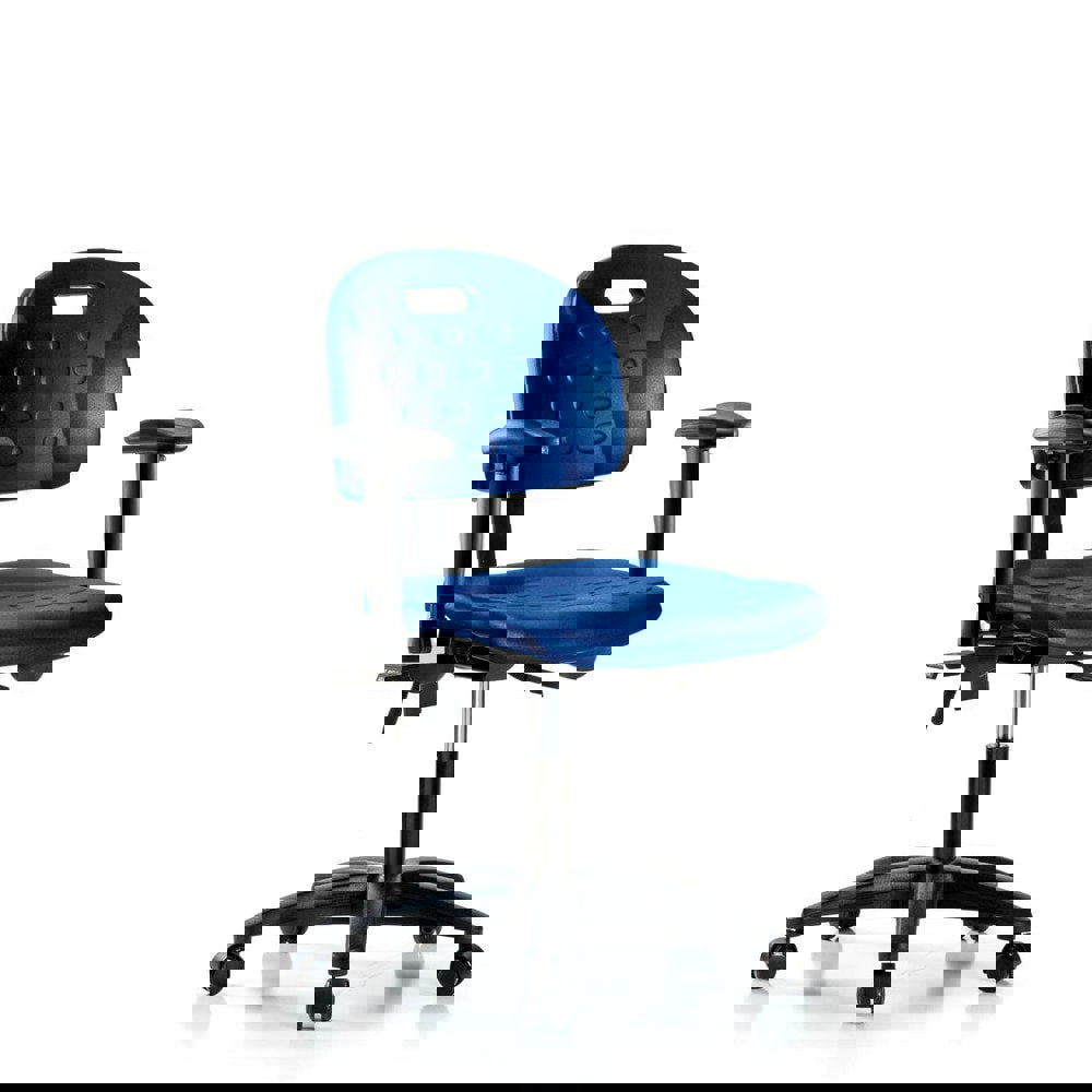 Task Chair: Polyurethane, Blue