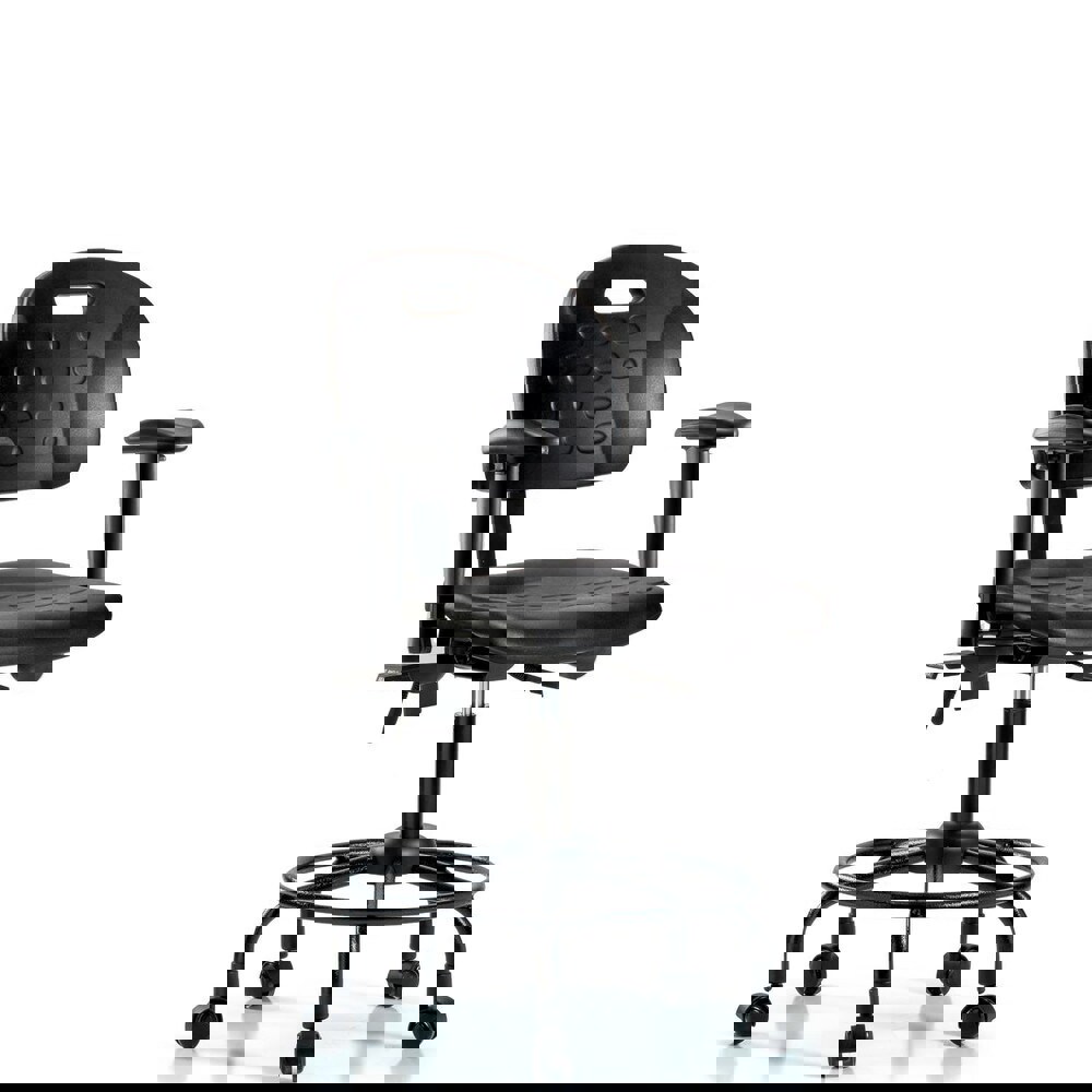 Task Chair: Polyurethane, Black