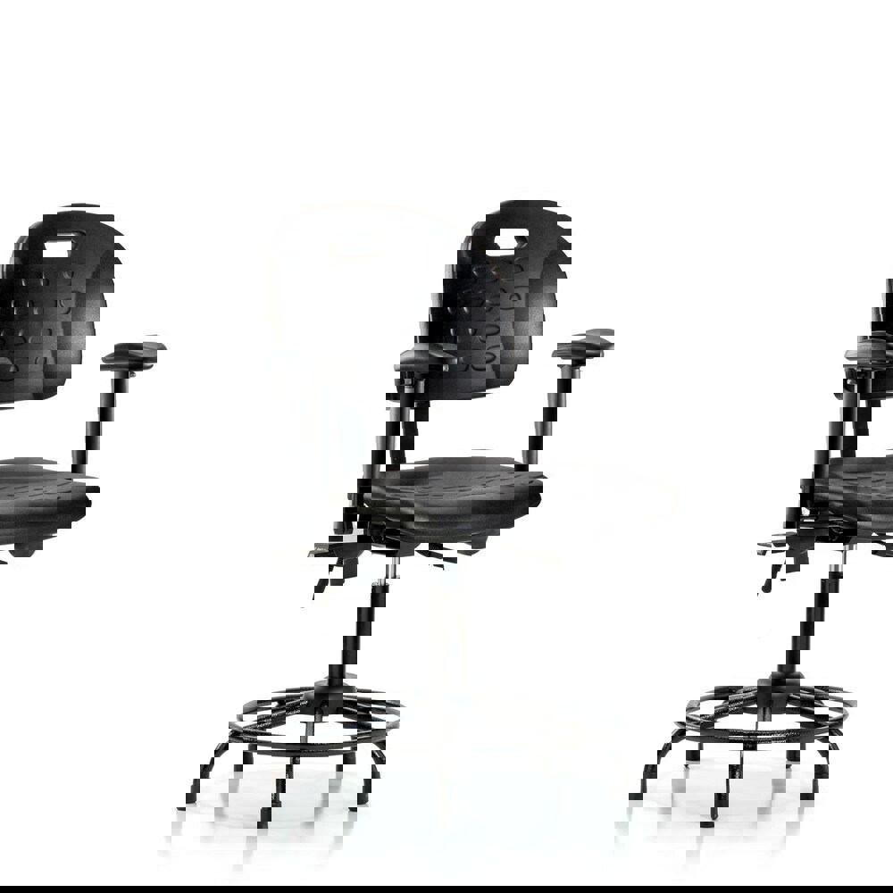 Task Chair: Polyurethane, Black