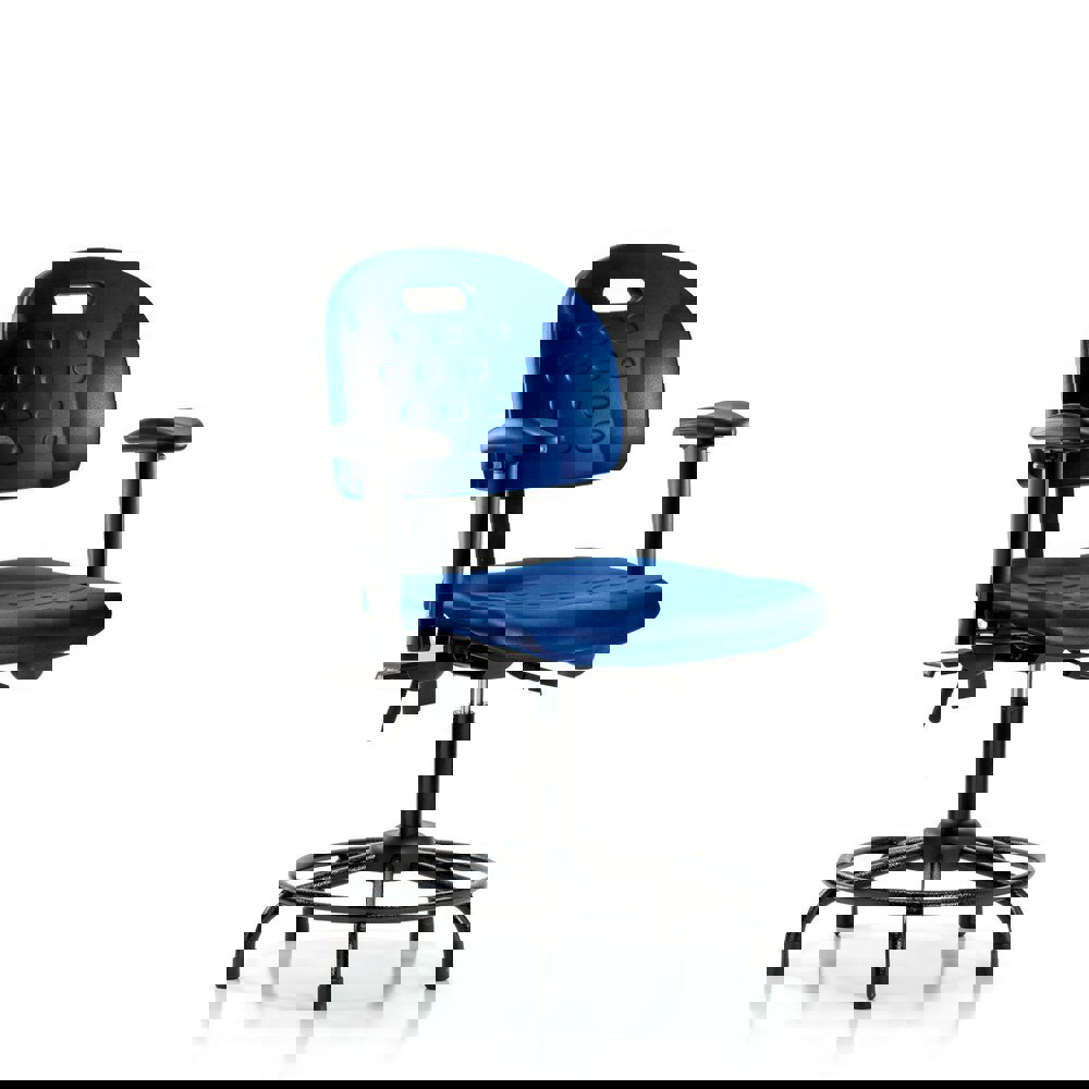 Task Chair: Polyurethane, Blue