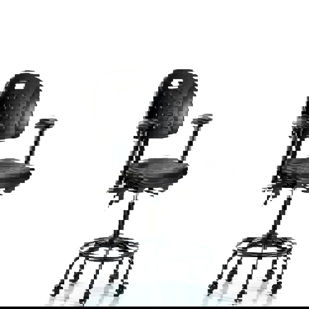 Task Chair: Polyurethane, Black