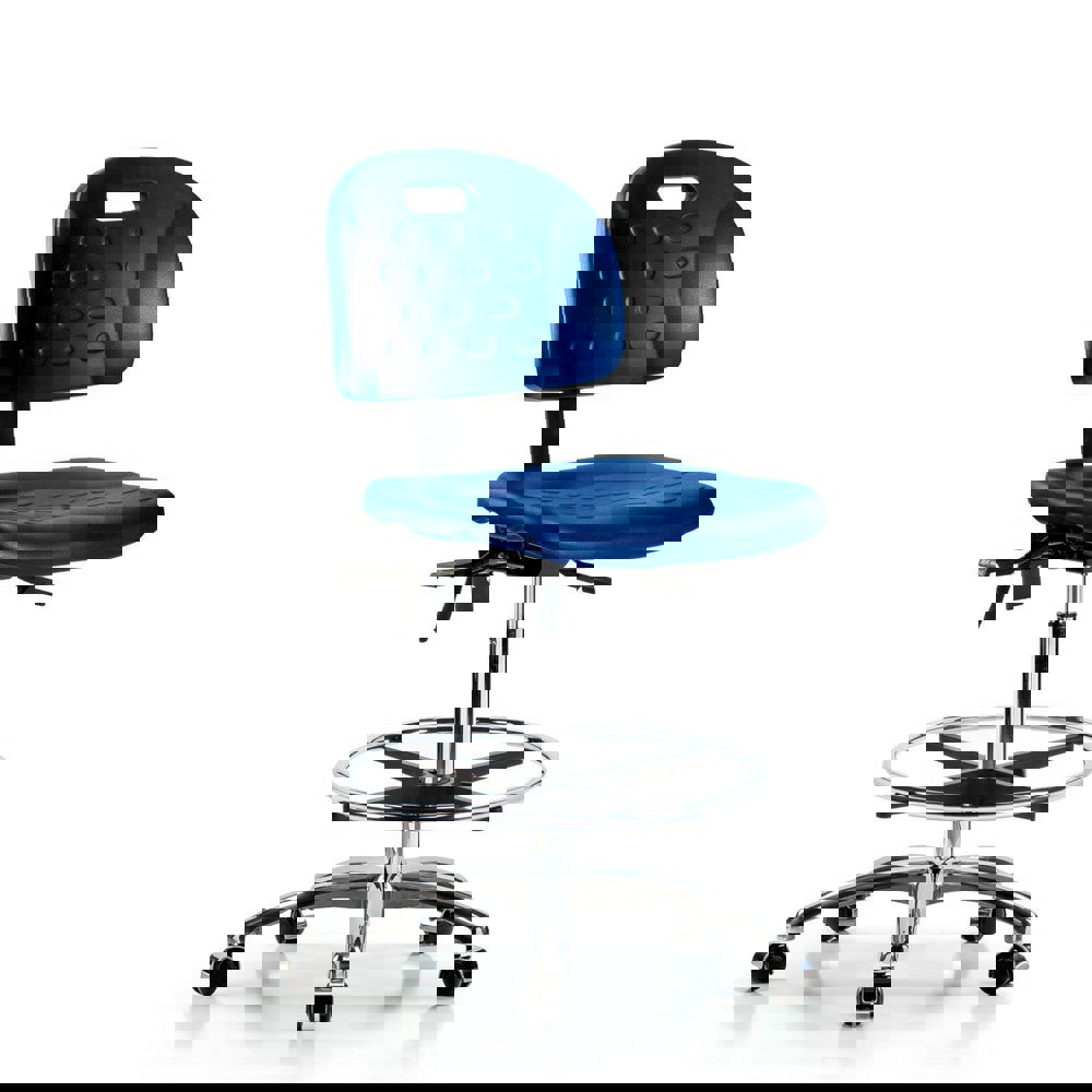 Task Chair: Polyurethane, Blue