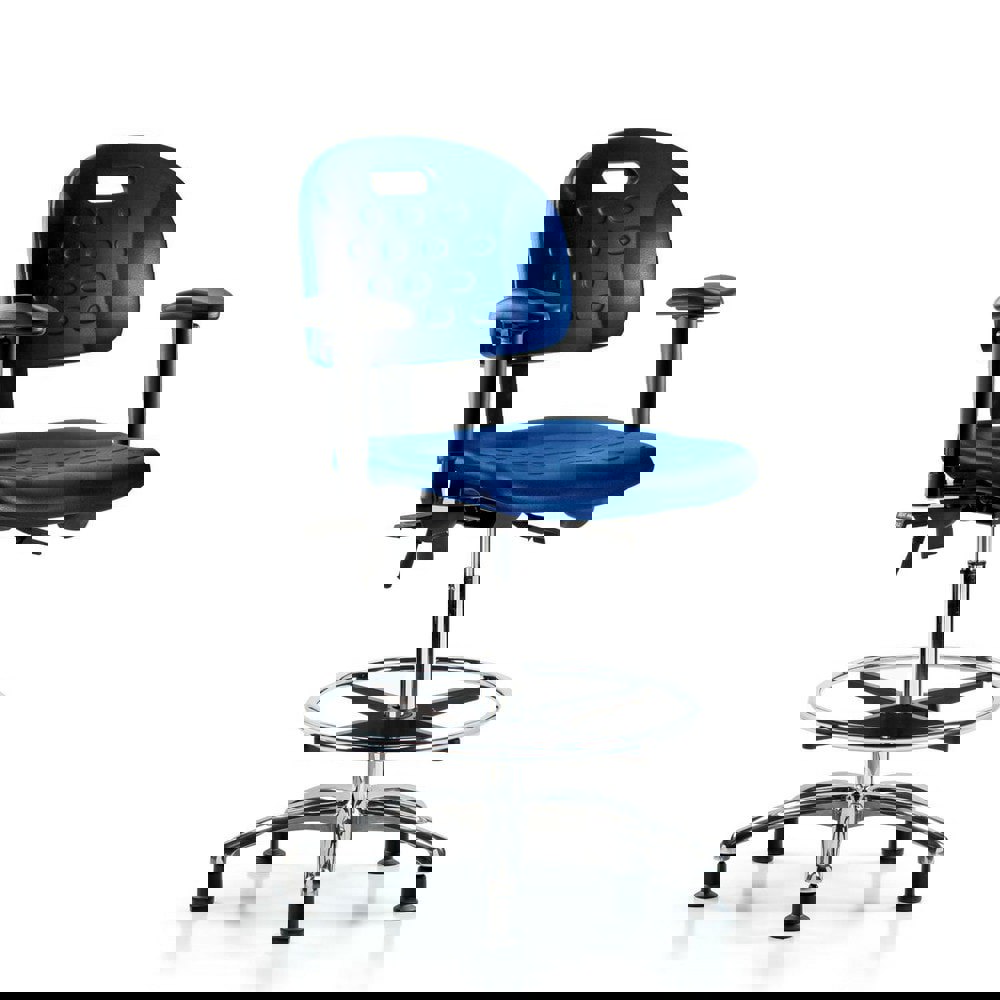 Task Chair: Polyurethane, Blue