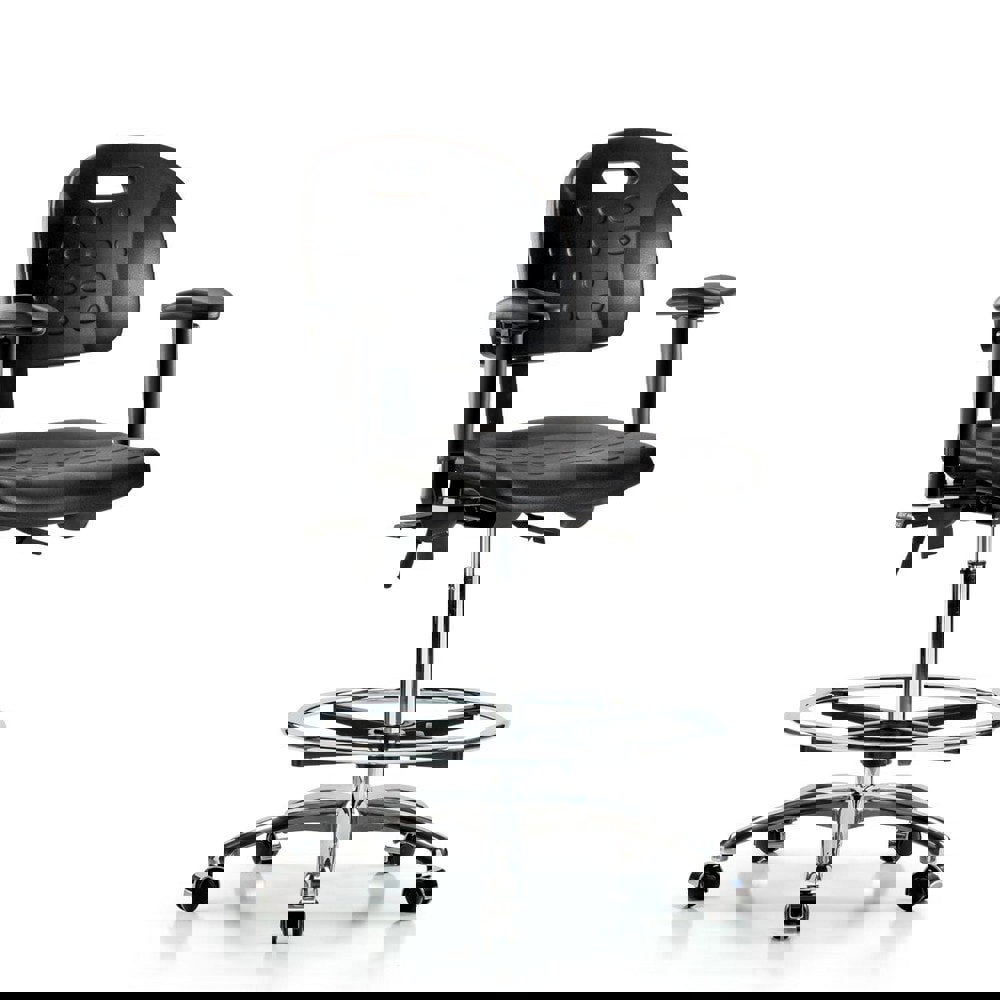 Task Chair: Polyurethane, Black