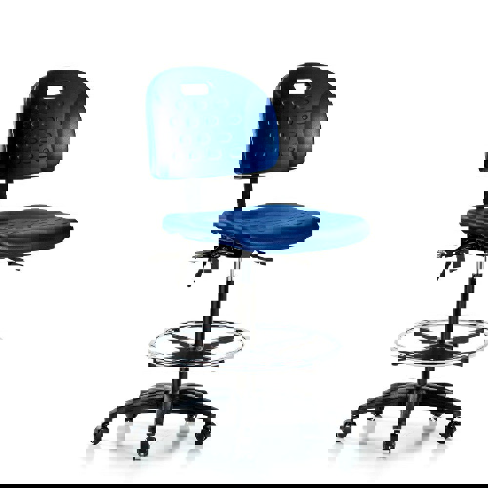 Task Chair: Polyurethane, Blue