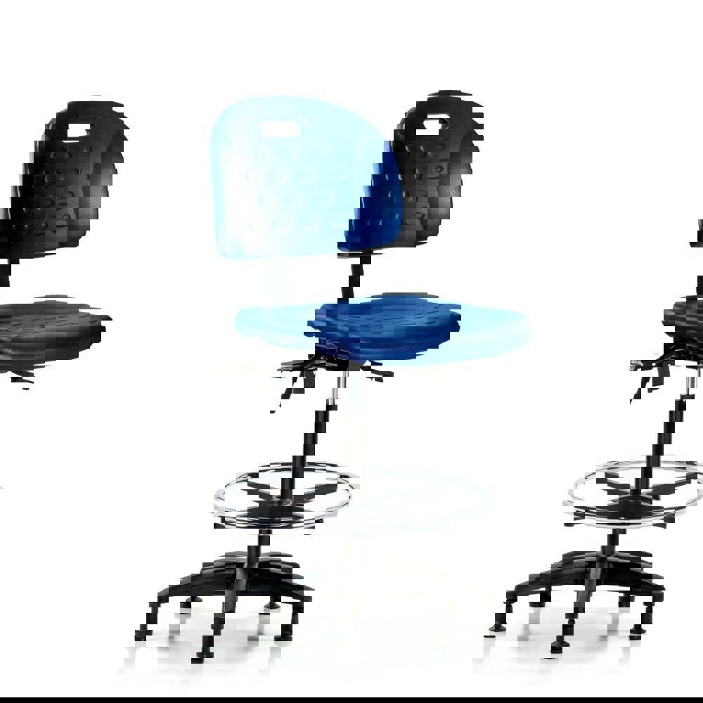 Task Chair: Polyurethane, Blue