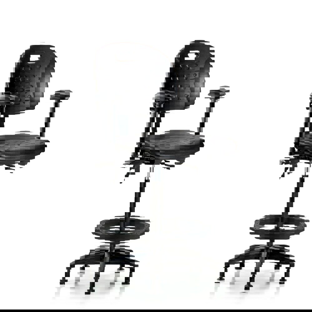 Task Chair: Polyurethane, Black