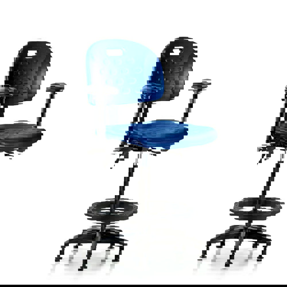 Task Chair: Polyurethane, Blue