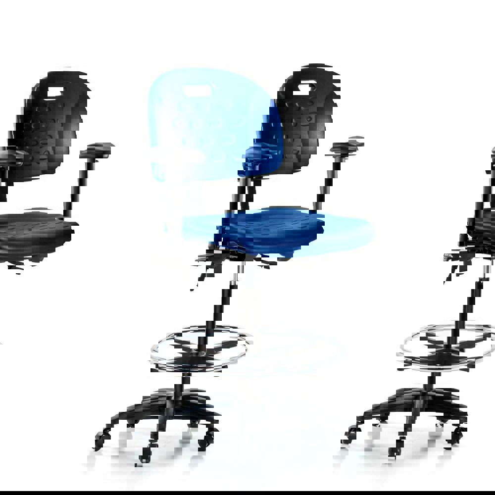Task Chair: Polyurethane, Blue