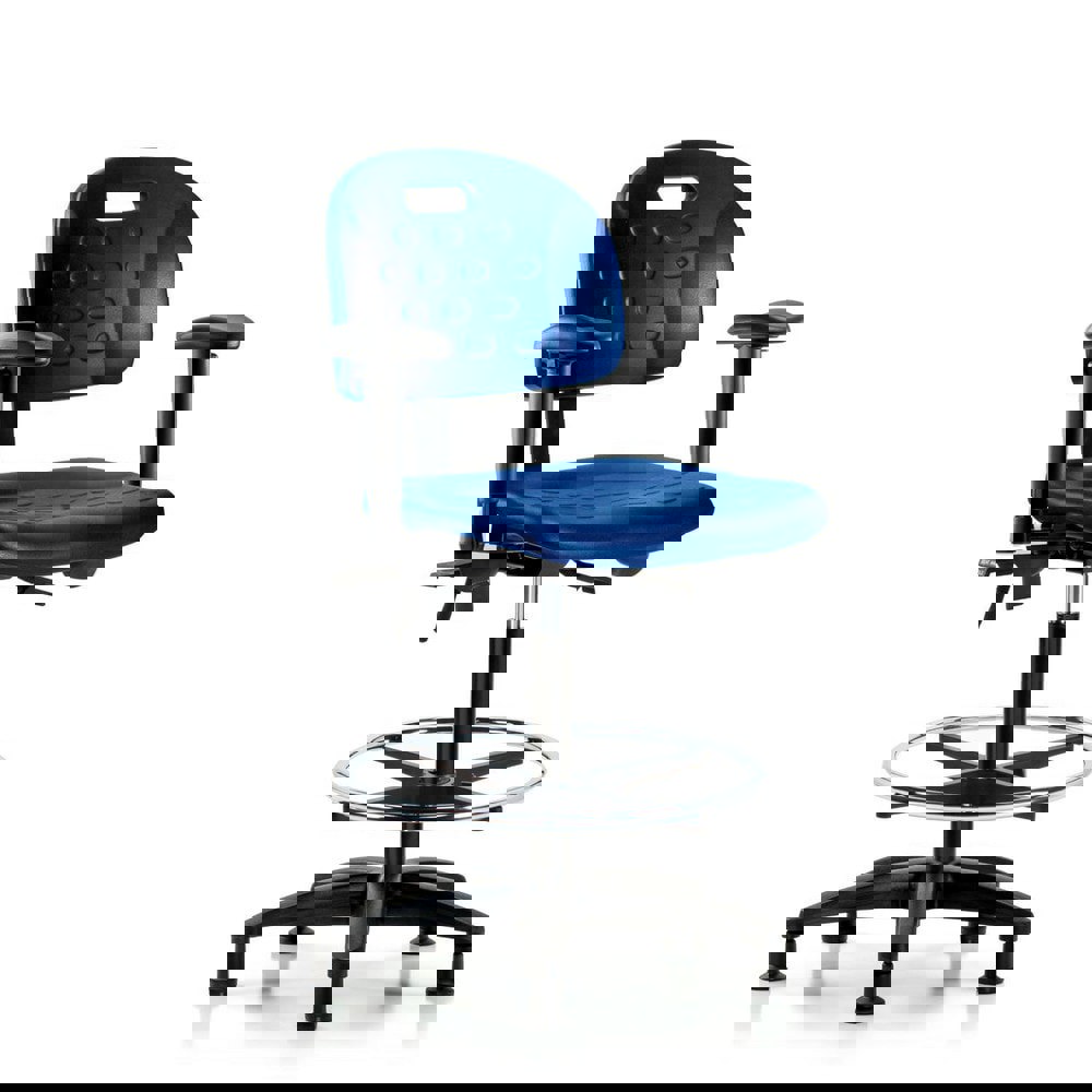 Task Chair: Polyurethane, Blue