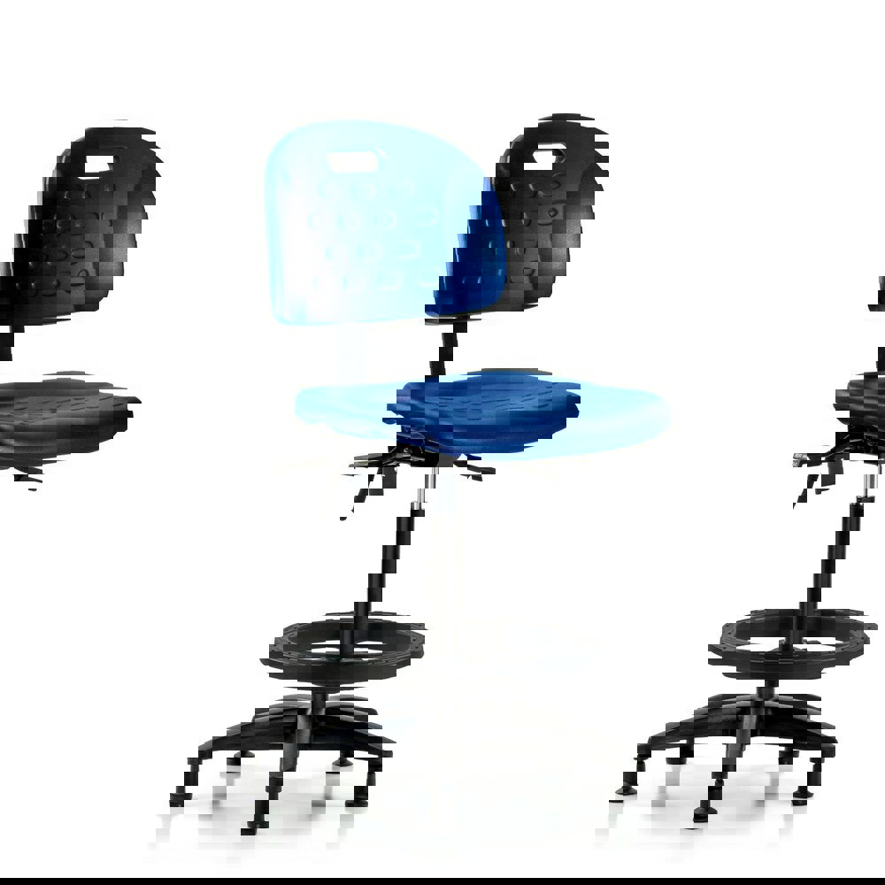 Task Chair: Polyurethane, Blue