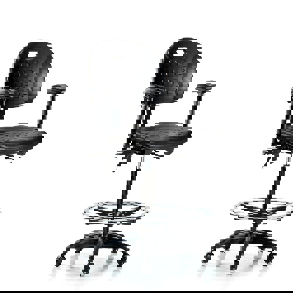 Task Chair: Polyurethane, Black