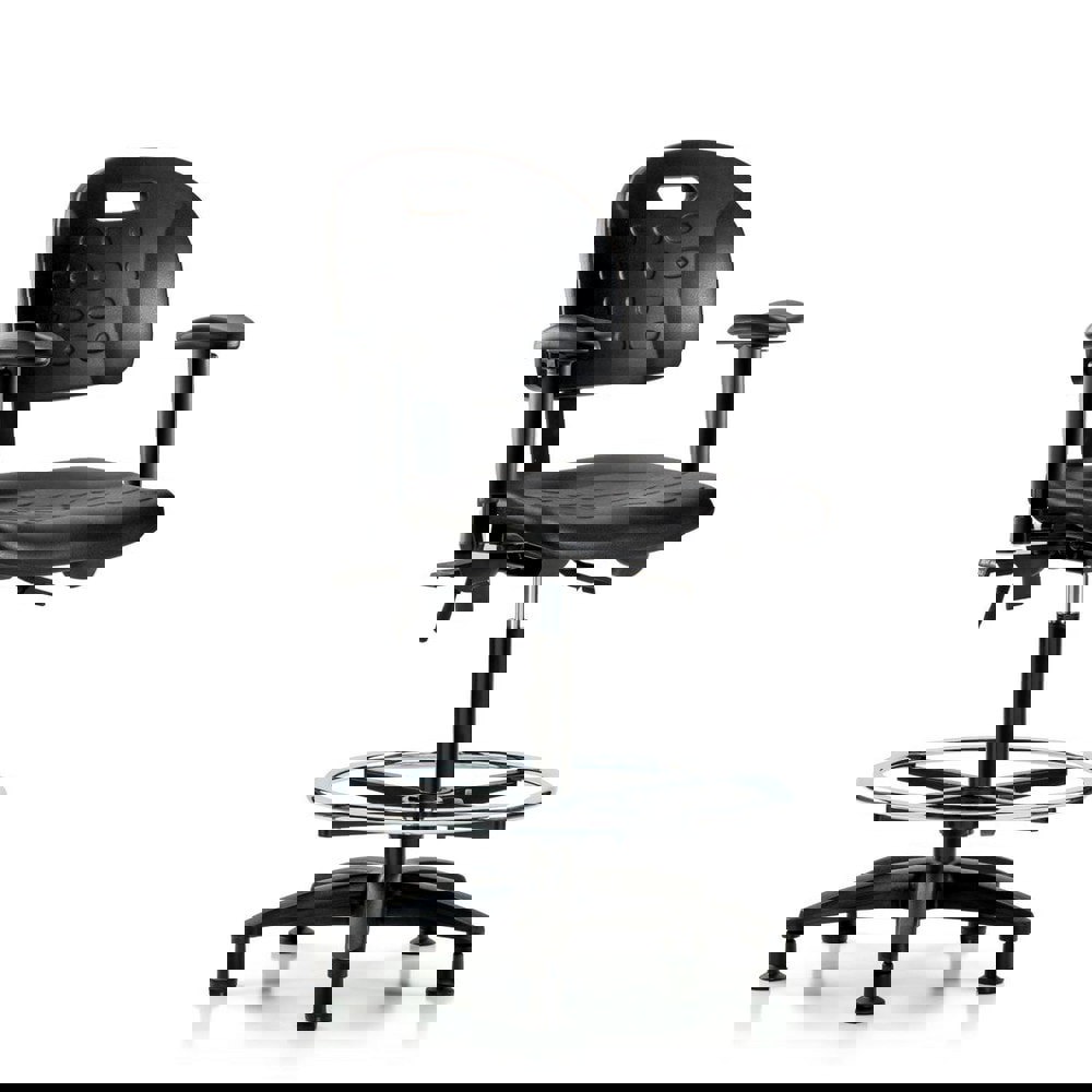 Task Chair: Polyurethane, Black