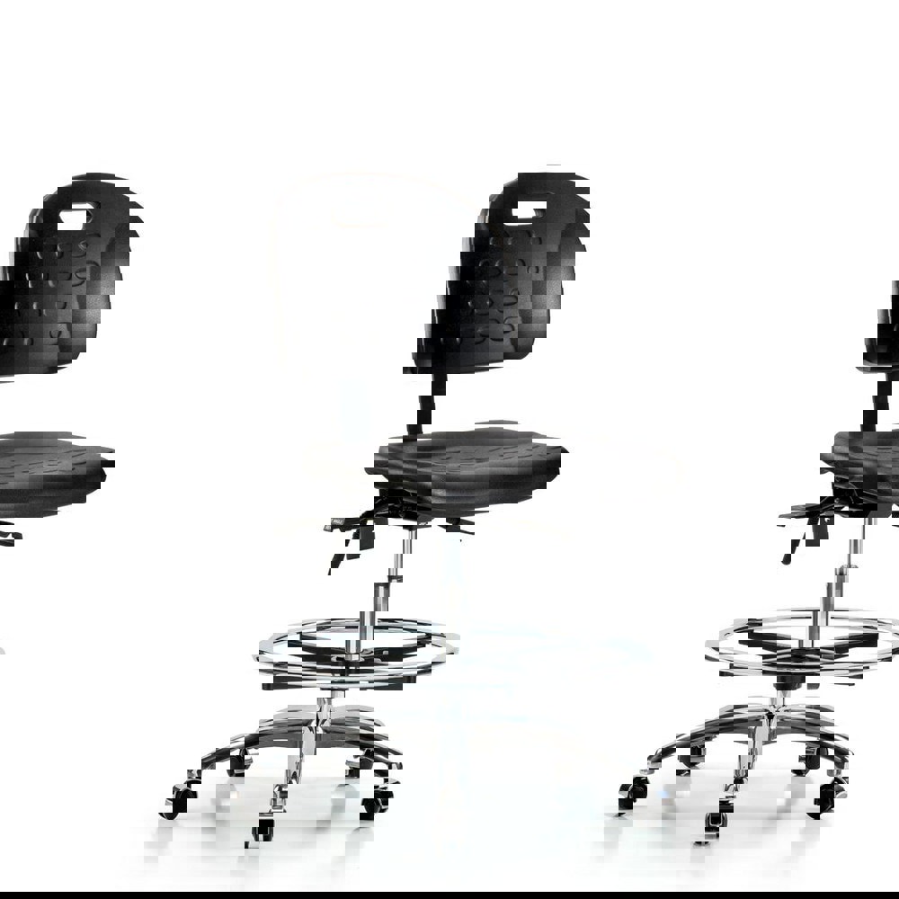 Task Chair: Polyurethane, Black