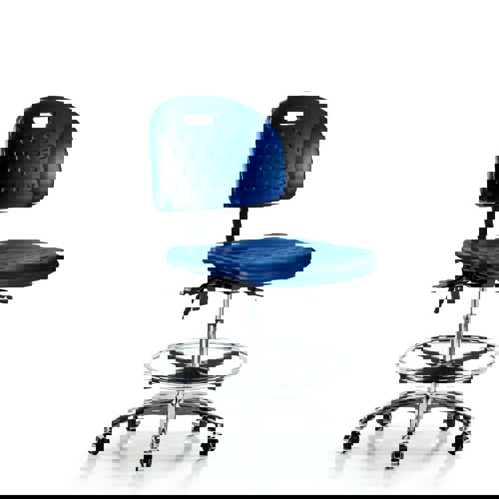 Task Chair: Polyurethane, Blue