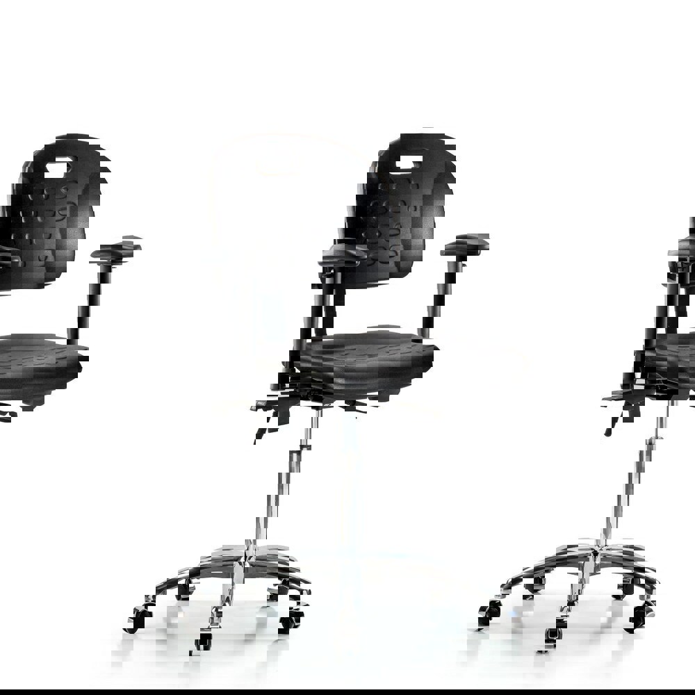 Task Chair: Polyurethane, Black