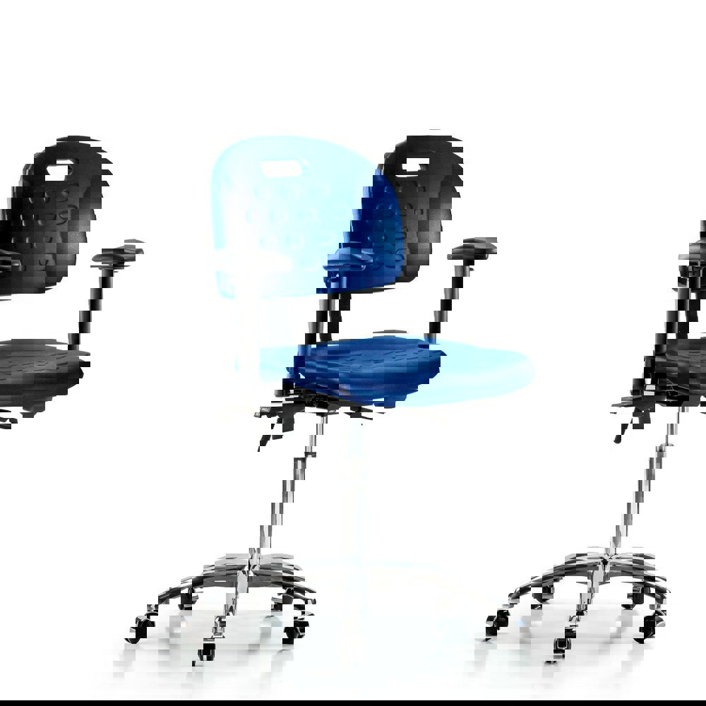 Task Chair: Polyurethane, Blue
