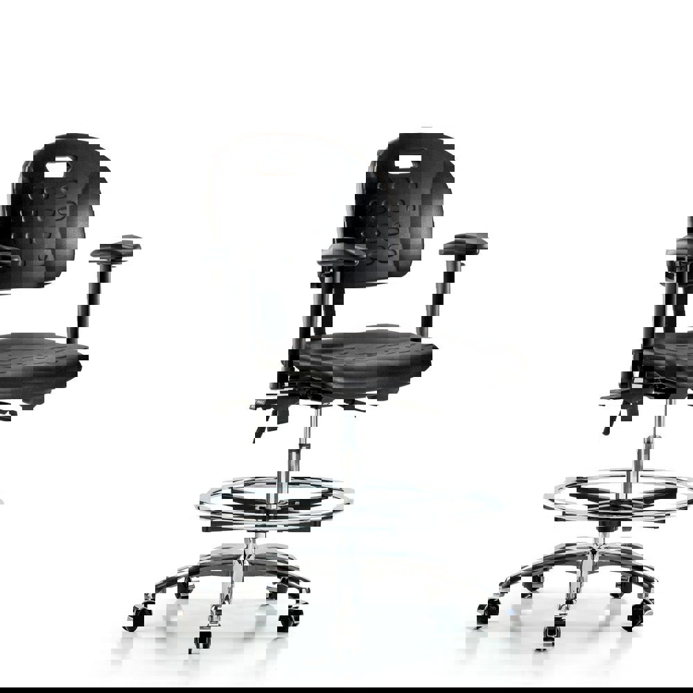 Task Chair: Polyurethane, Black