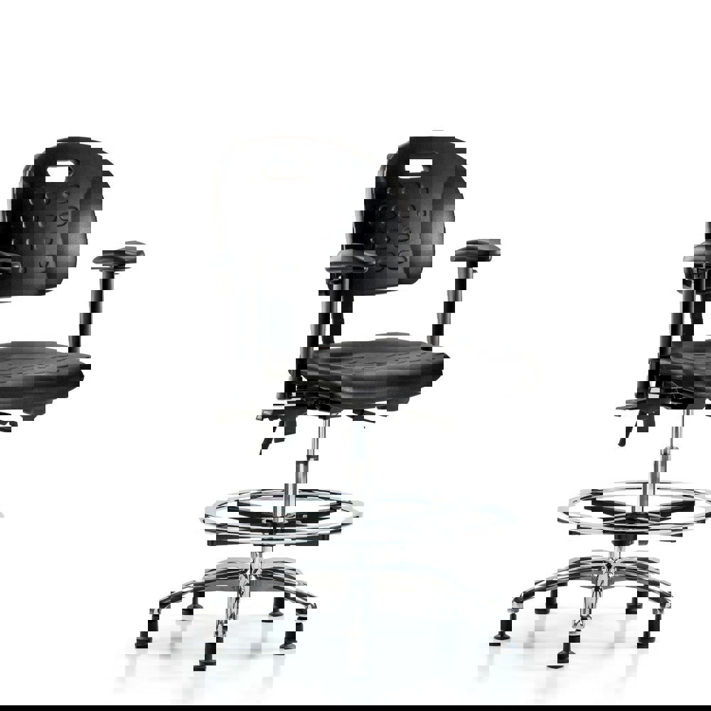 Task Chair: Polyurethane, Black